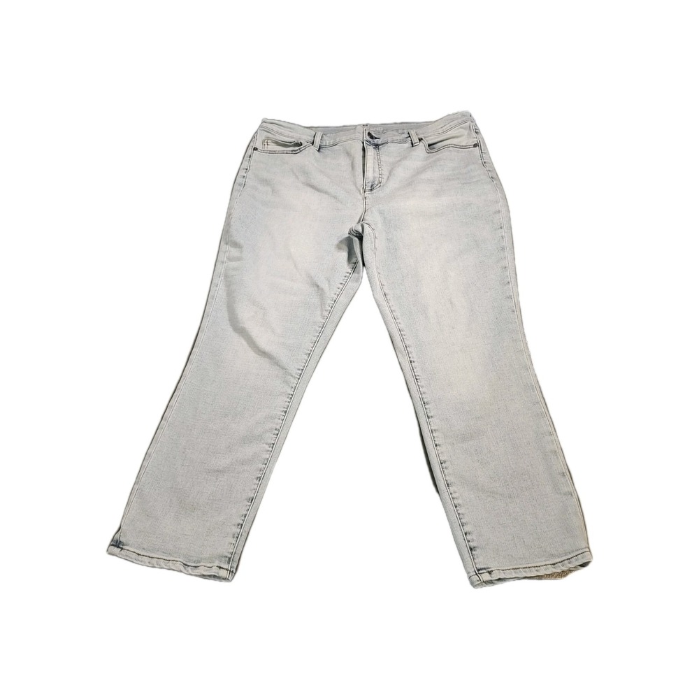Lands End Woman's Jeans High Rise Slim Ankle,Size 18 Petite
